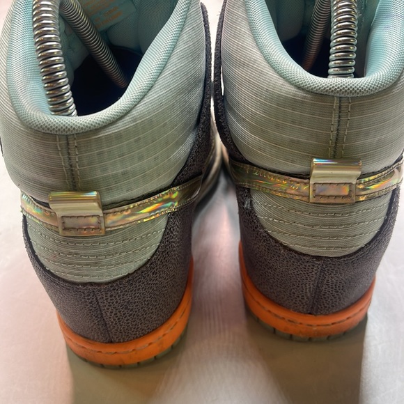 Nike Women’s Dunk Sky High Premium Dark Gray Glacier Ice - Picture 3 of 8
